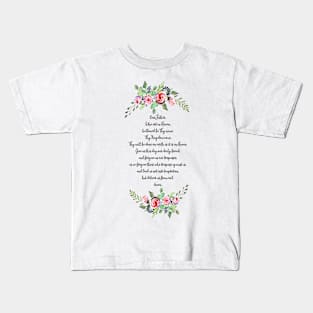 Our Father - Christian Prayer Quote Kids T-Shirt